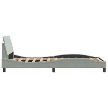 Giroletto Dover Grigio Chiaro 100x203 cm in Velluto | homemem39