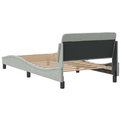 Giroletto Dover Grigio Chiaro 100x203 cm in Velluto | homemem39