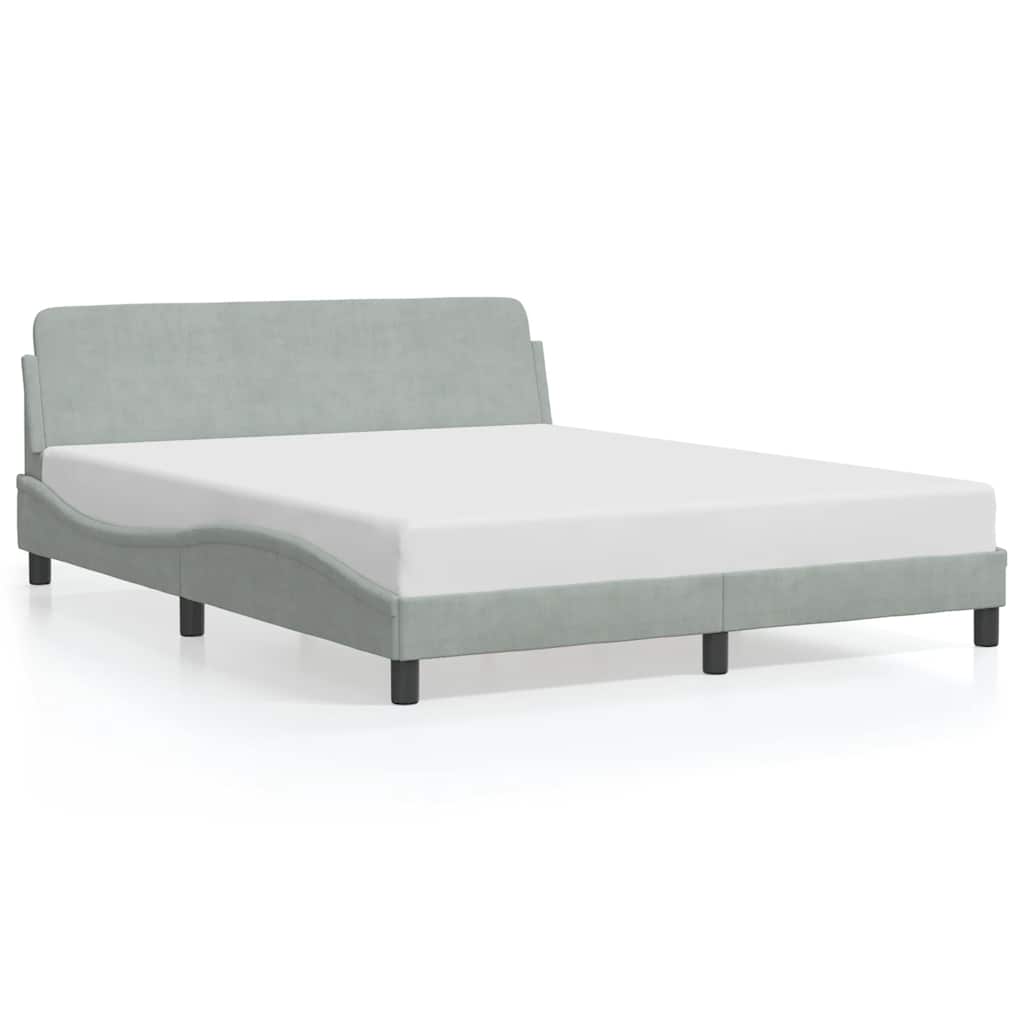 Giroletto Dover Grigio Chiaro 152x203 cm in Velluto | homemem39