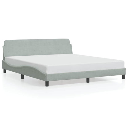 Giroletto Dover Grigio Chiaro 183x213 cm in Velluto | homemem39