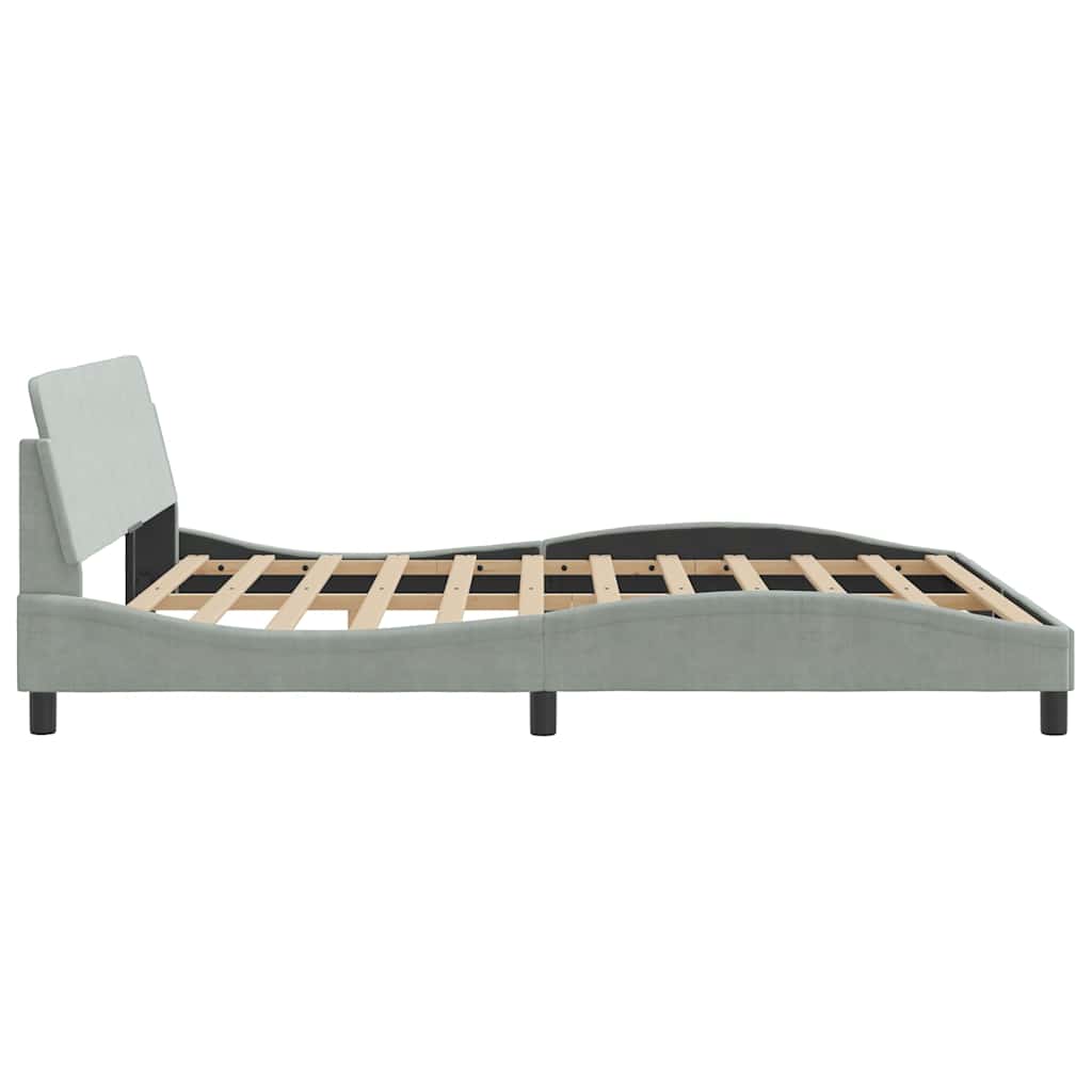Giroletto Dover Grigio Chiaro 183x213 cm in Velluto | homemem39
