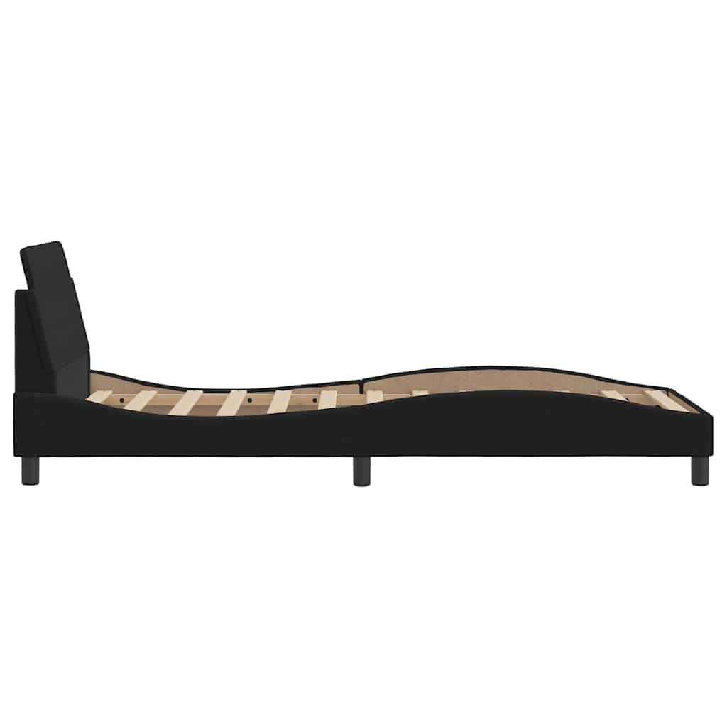 Struttura letto Dover Nera 90x190 cm in Velluto | homemem39