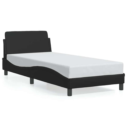 Struttura letto Dover Nera 90x190 cm in Similpelle | homemem39