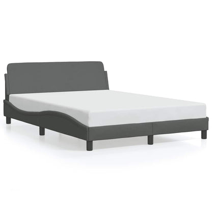 Struttura letto Dover Grigio Scuro 135x190 cm in Tessuto | homemem39