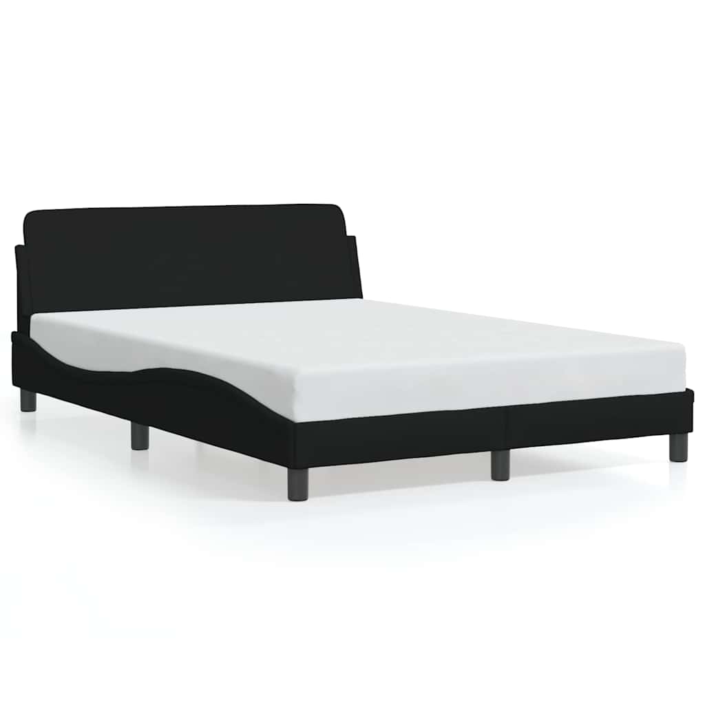 Struttura letto Dover Nera 135x190 cm in Tessuto | homemem39