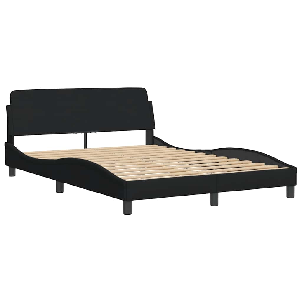 Struttura letto Dover Nera 135x190 cm in Tessuto | homemem39