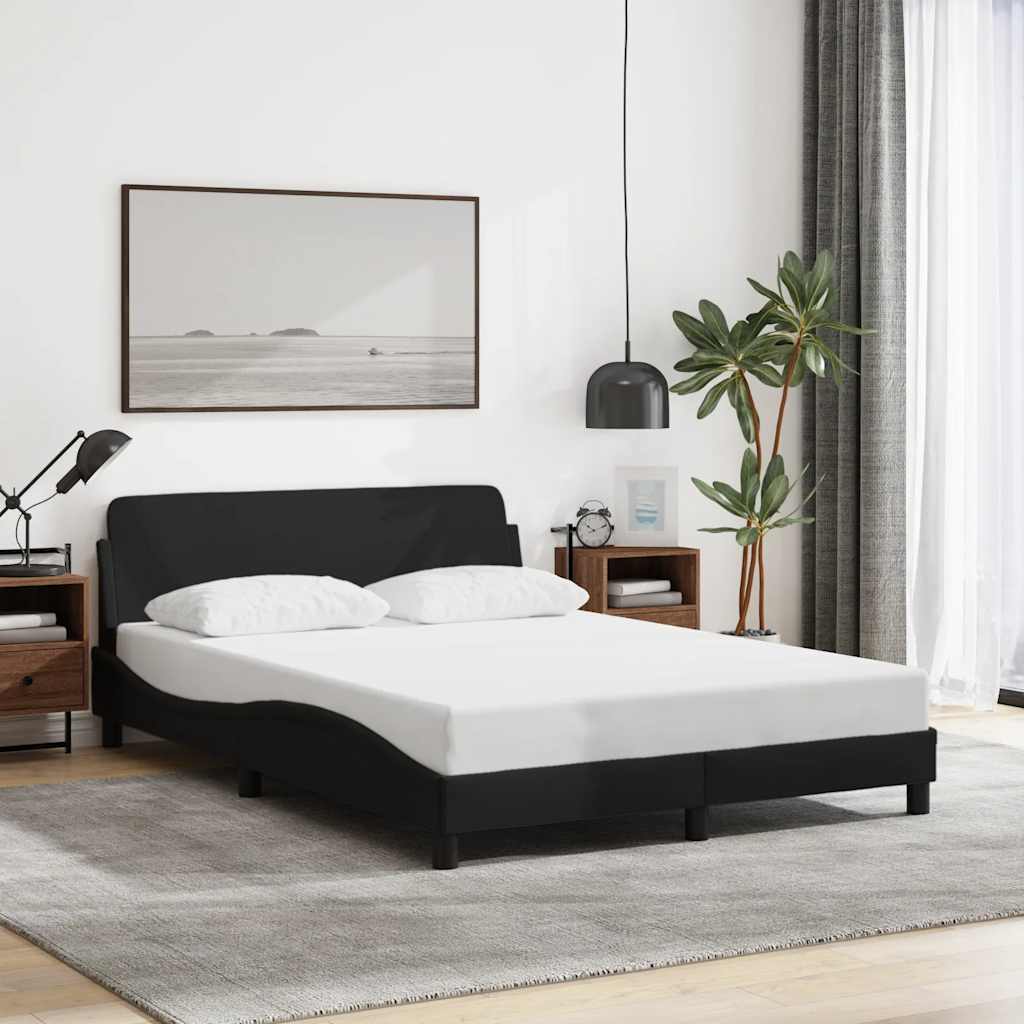 Struttura letto Dover Nera 135x190 cm in Tessuto | homemem39