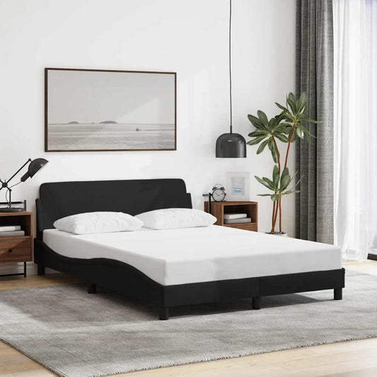Struttura letto Dover Nera 135x190 cm in Tessuto | homemem39