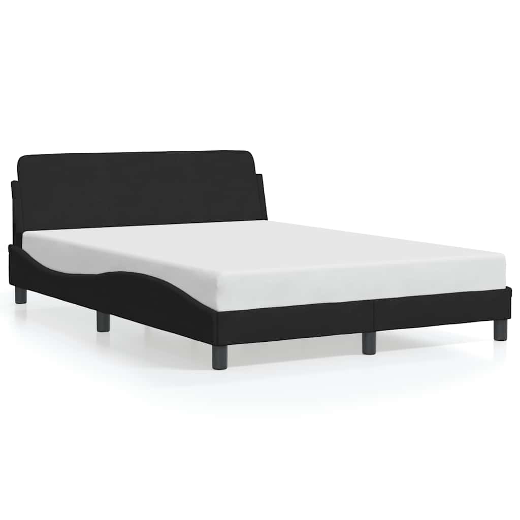 Struttura letto Dover Nera 135x190 cm in Velluto | homemem39
