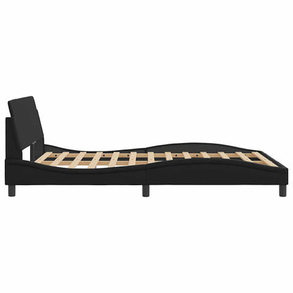Struttura letto Dover Nera 135x190 cm in Similpelle | homemem39
