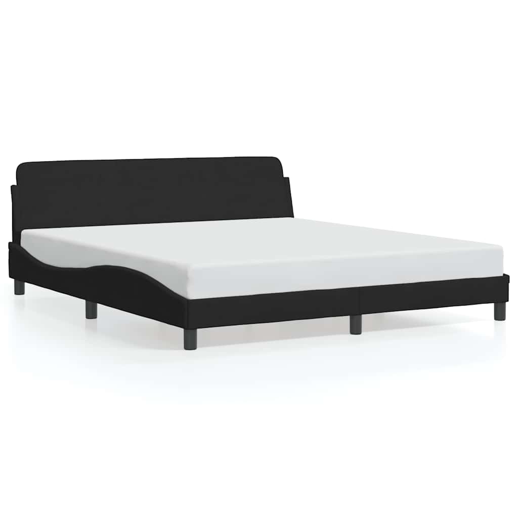 Struttura letto Dover Nera 180x200 cm in Velluto | homemem39