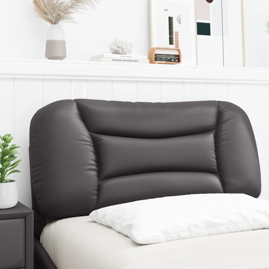 Cuscino Testiera Grigio 80 cm in Similpelle - homemem39