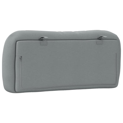 Cuscino Testiera Grigio Chiaro 90 cm in Tessuto - homemem39