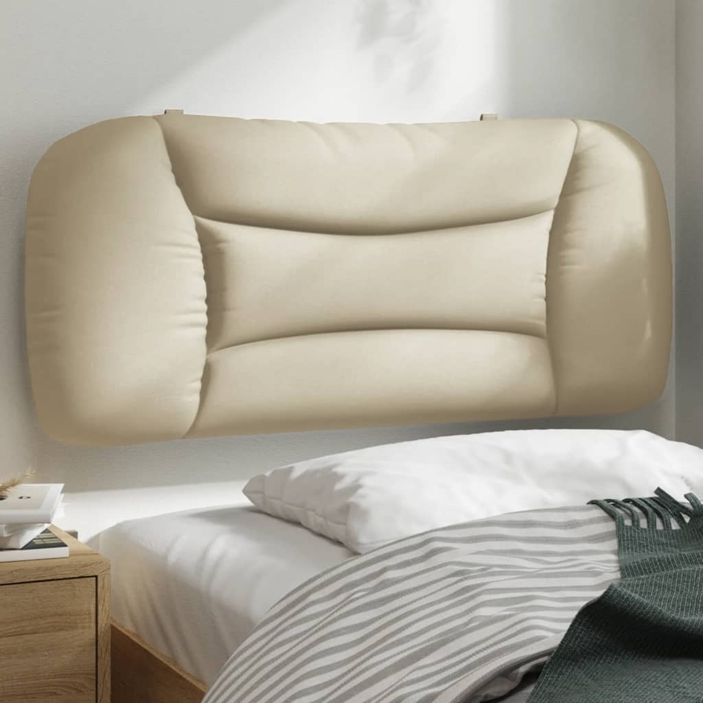 Cuscino Testiera Hvar Crema 90 cm in Tessuto | homemem39