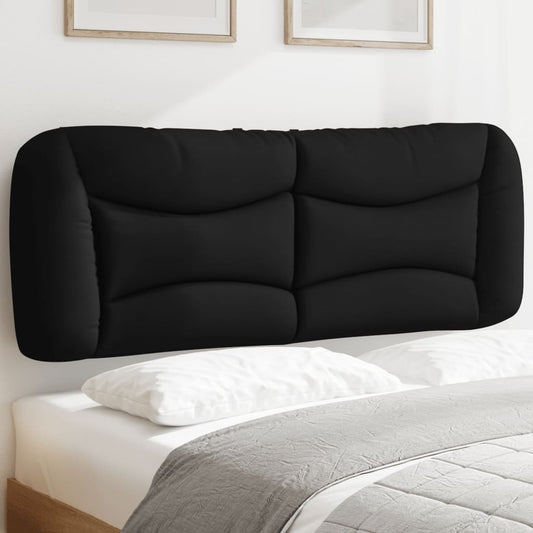 Cuscino Testiera Nero 140 cm in Tessuto - homemem39