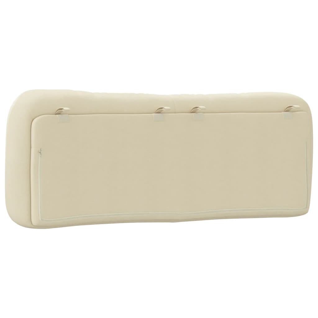 Cuscino Testiera Crema 140 cm in Tessuto - homemem39