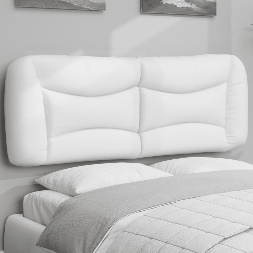 Cuscino Testiera Hvar Bianco 140 cm in Similpelle | homemem39