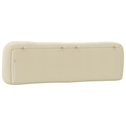 Cuscino Testiera Hvar Crema 180 cm in Tessuto