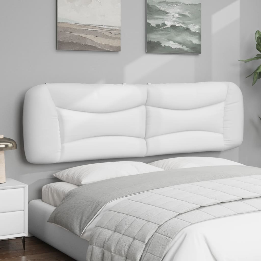 Cuscino Testiera Hvar Bianco 183 cm in Similpelle