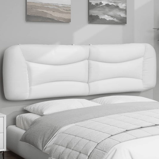 Cuscino Testiera Hvar Bianco 183 cm in Similpelle - homemem39