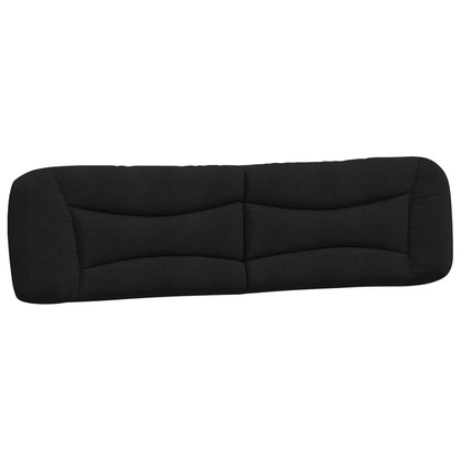 Cuscino Testiera Hvar Nero 200 cm in Tessuto | homemem39