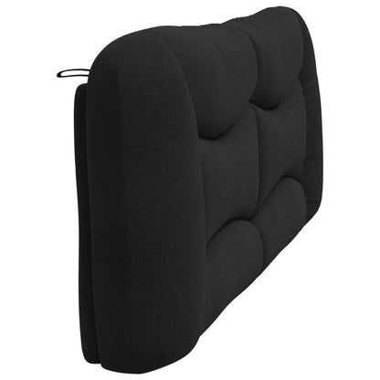 Cuscino Testiera Hvar Nero 200 cm in Tessuto | homemem39
