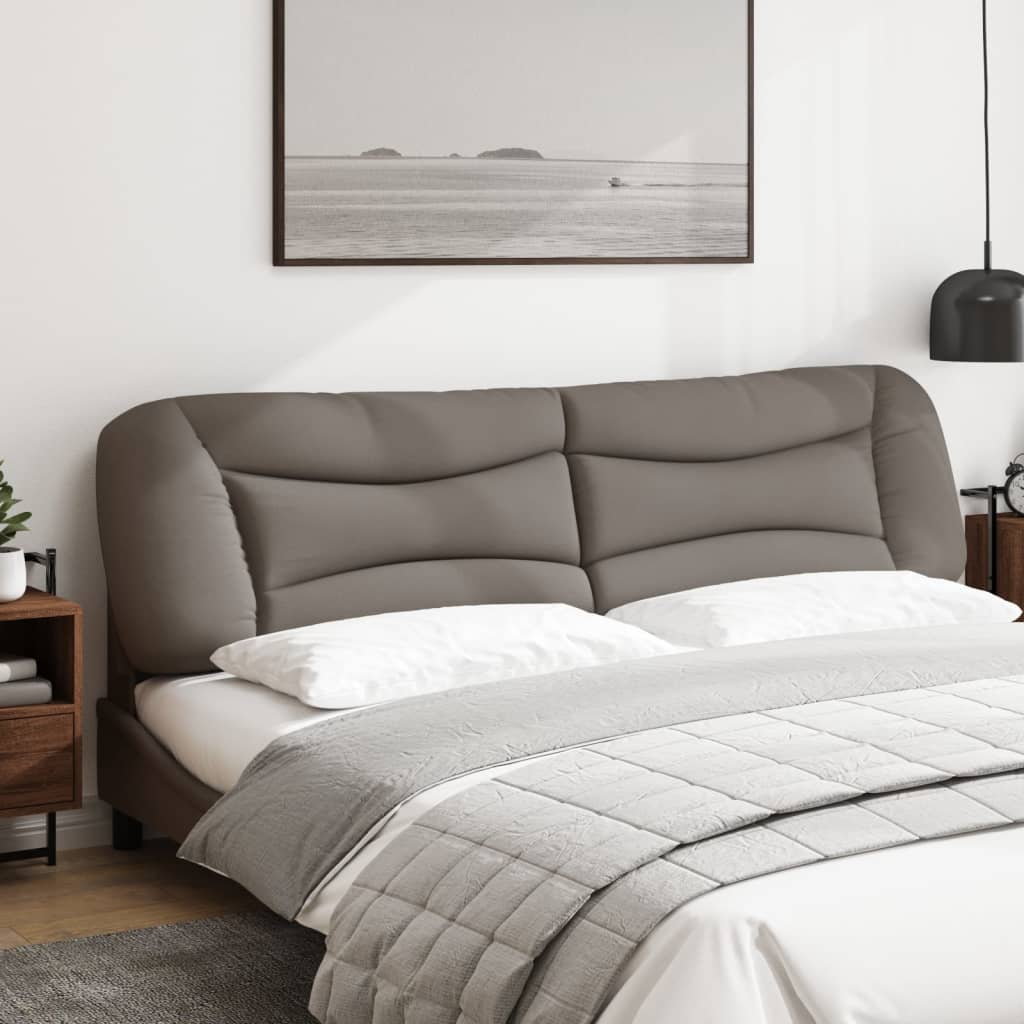 Cuscino Testiera Tortora 200 cm in Tessuto - homemem39