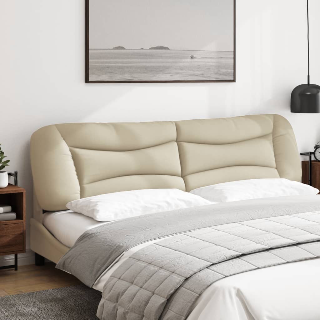 Cuscino Testiera Hvar Crema 200 cm in Tessuto | homemem39
