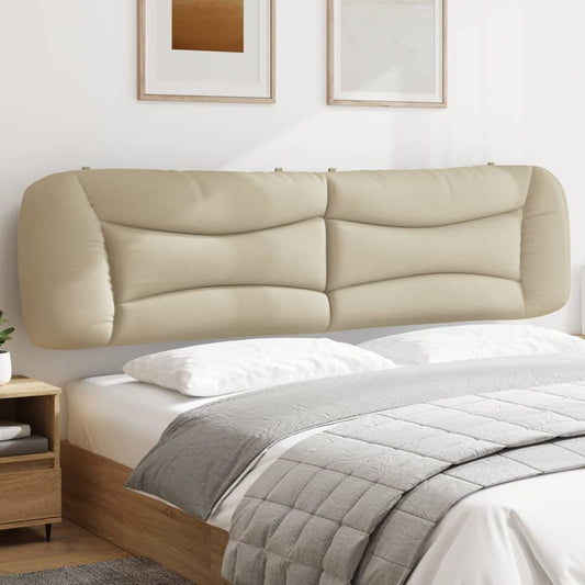 Cuscino Testiera Hvar Crema 200 cm in Tessuto | homemem39