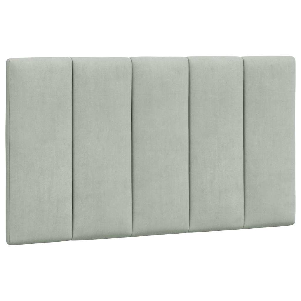 Cuscino Testiera Hanko Grigio Chiaro 80 cm in Velluto | homemem39