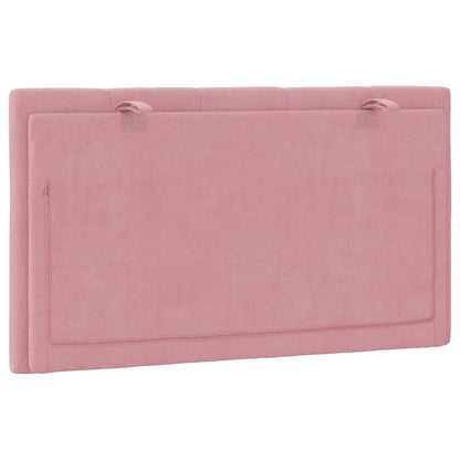 Cuscino Testiera Hanko Rosa 80 cm in Velluto