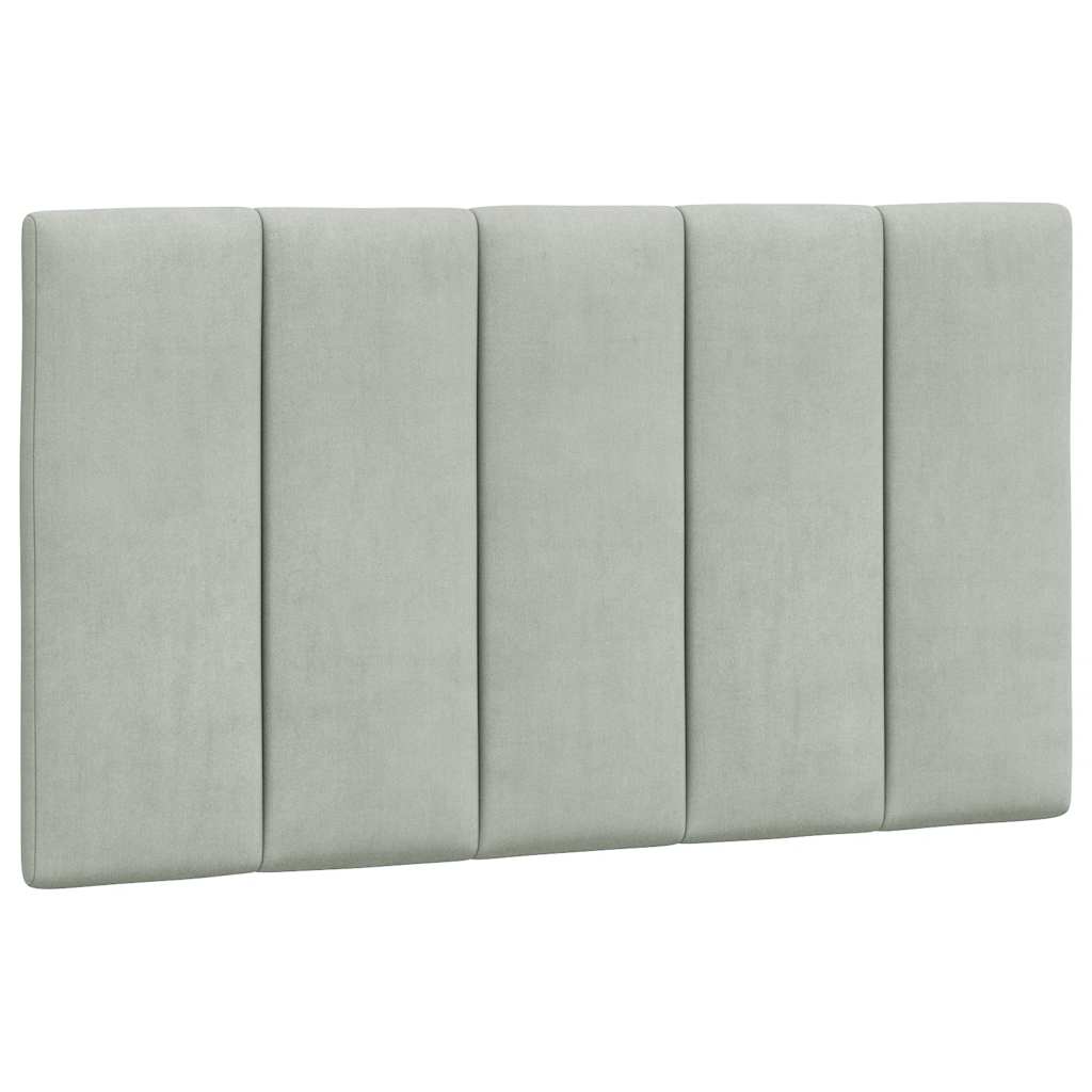 Cuscino Testiera Hanko Grigio Chiaro 90 cm in Velluto | homemem39