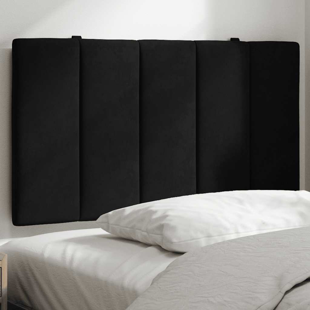 Cuscino Testiera Hanko Nero 90 cm in Velluto | homemem39