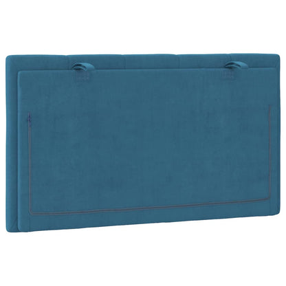 Cuscino Testiera Blu 90 cm in Velluto - homemem39