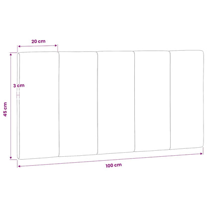 Cuscino Testiera Hanko Blu 100 cm in Velluto | homemem39