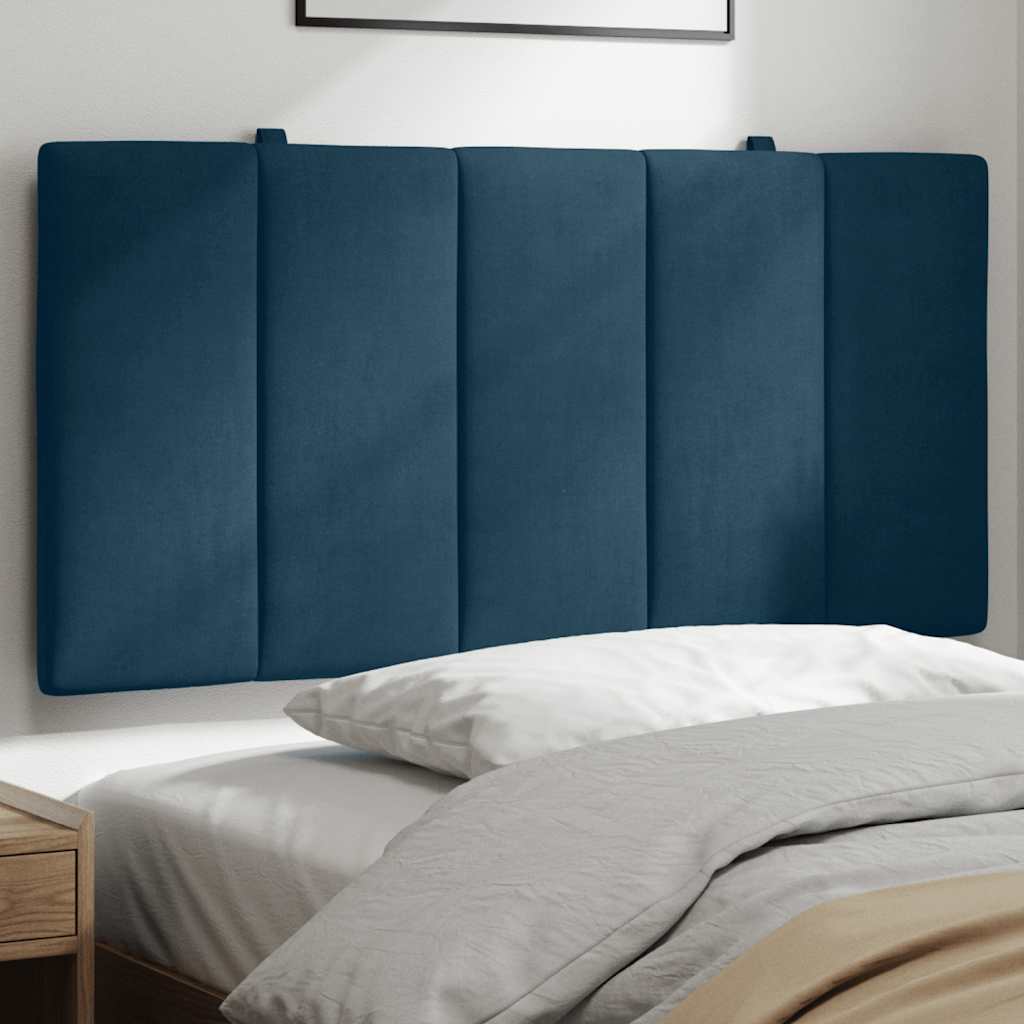 Cuscino Testiera Hanko Blu 100 cm in Velluto | homemem39