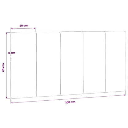Cuscino Testiera Hanko Rosa 100 cm in Velluto | homemem39