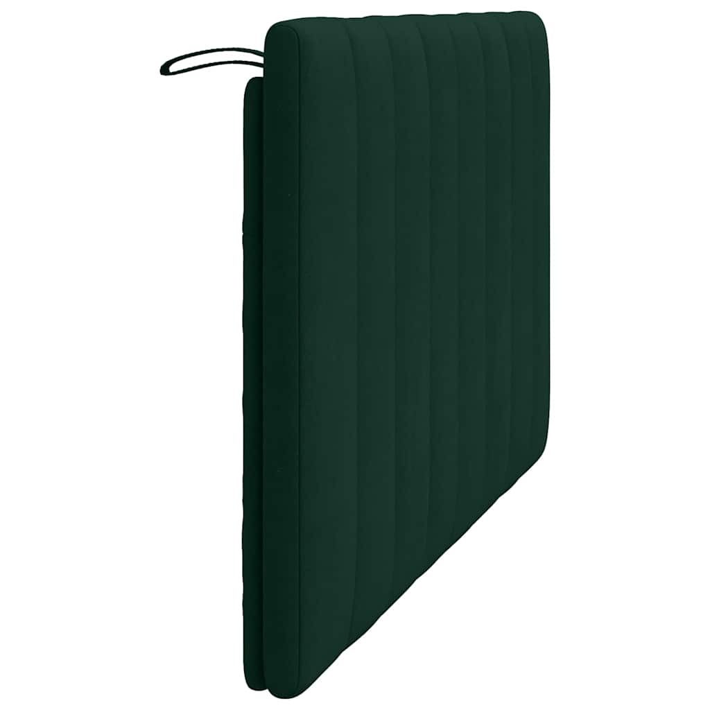 Cuscino Testiera Hanko Verde Scuro 120 cm in Velluto | homemem39
