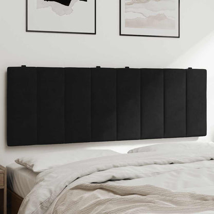 Cuscino Testiera Hanko Nero 140 cm in Velluto | homemem39