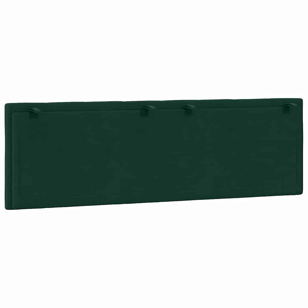 Cuscino Testiera Hanko Verde Scuro 160 cm in Velluto