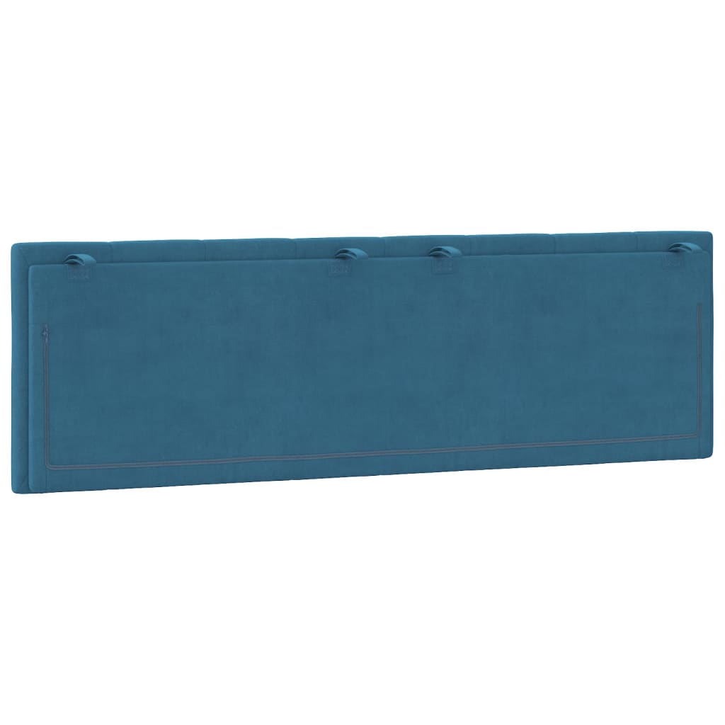 Cuscino Testiera Blu 160 cm in Velluto - homemem39