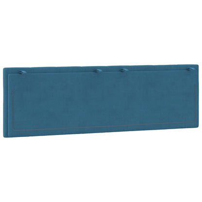 Cuscino Testiera Blu 160 cm in Velluto - homemem39