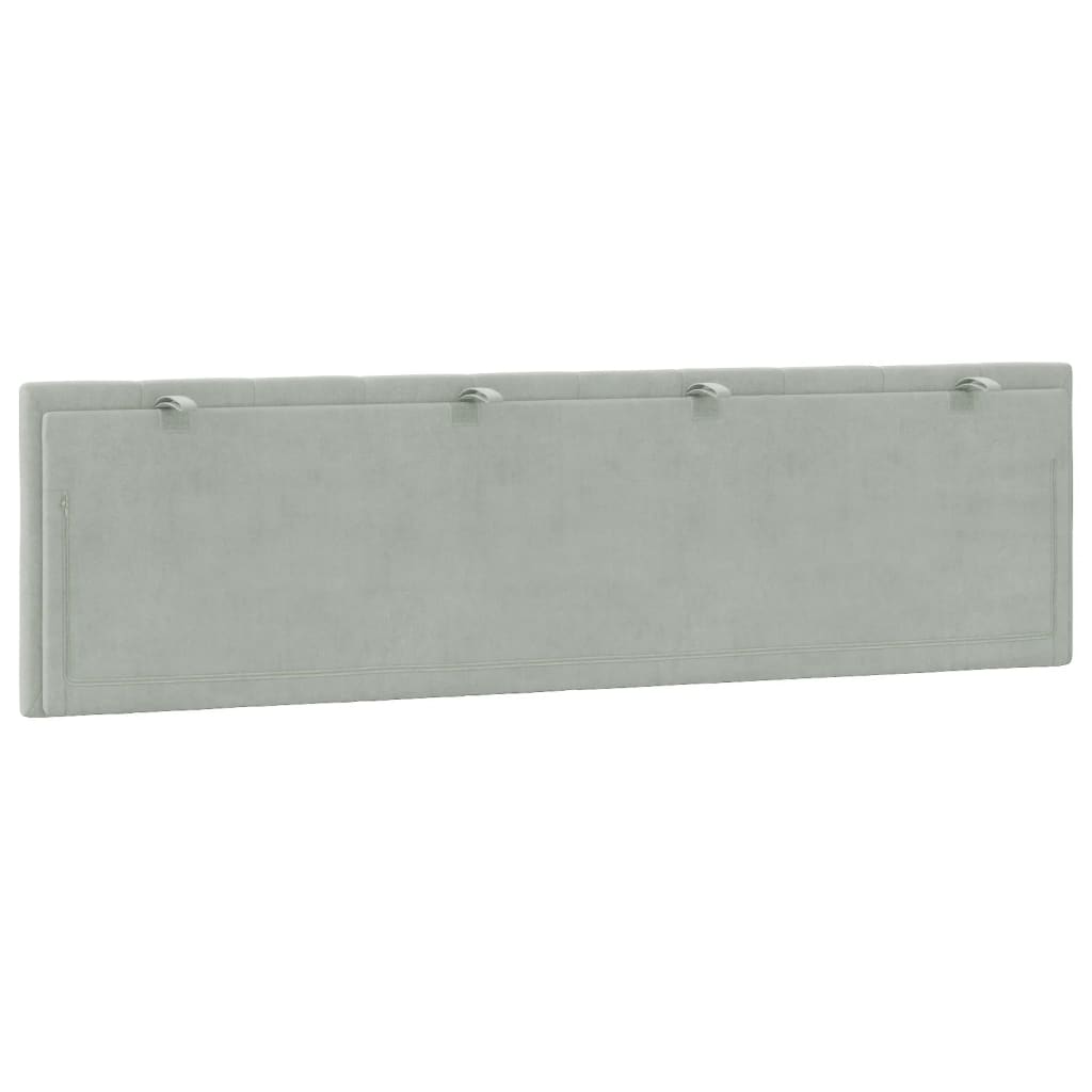 Cuscino Testiera Grigio Chiaro 180 cm in Velluto - homemem39
