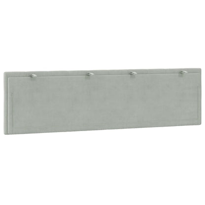 Cuscino Testiera Grigio Chiaro 180 cm in Velluto - homemem39