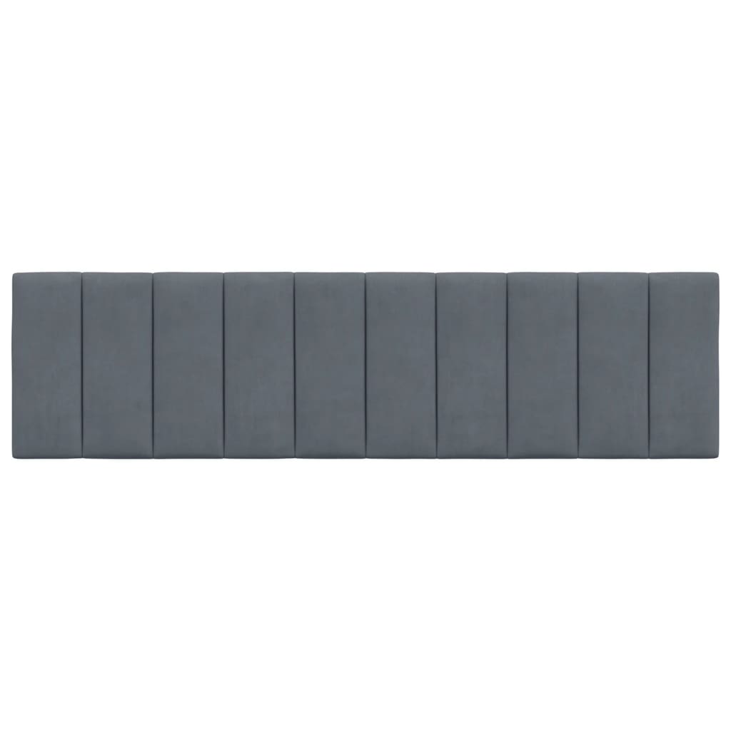 Cuscino Testiera Grigio Scuro 180 cm in Velluto - homemem39
