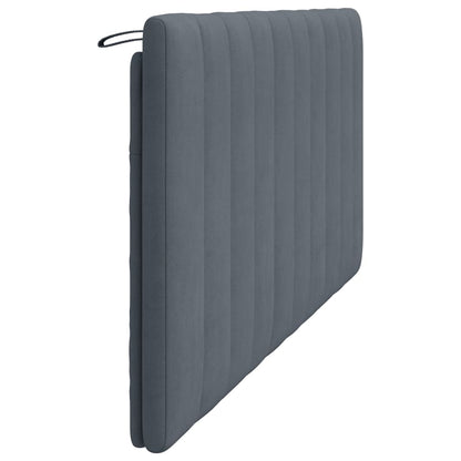 Cuscino Testiera Hanko Grigio Scuro 180 cm in Velluto | homemem39