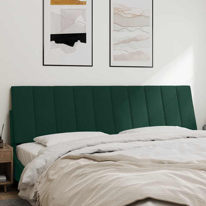 Cuscino Testiera Hanko Verde Scuro 180 cm in Velluto