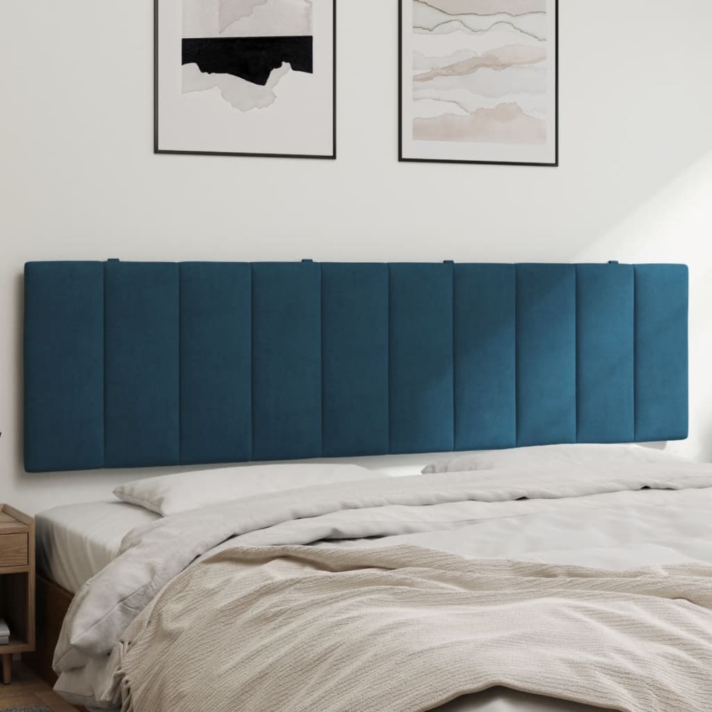 Cuscino Testiera Blu 180 cm in Velluto - homemem39