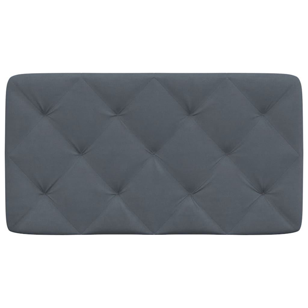 Cuscino Testiera Grigio Scuro 80 cm in Velluto - homemem39