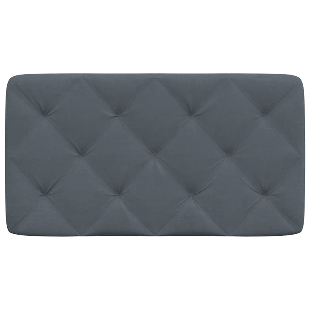 Cuscino Testiera Grigio Scuro 90 cm in Velluto